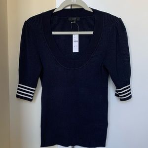 J. Crew Navy Ribbed Sweater
